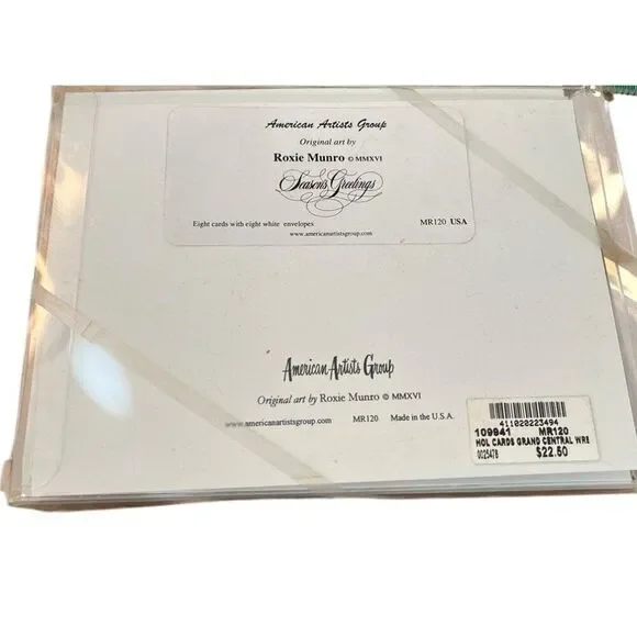 New York City Grand Central Station Terminal 8 Christmas Cards W Envelopes New - Picture 5 of 5